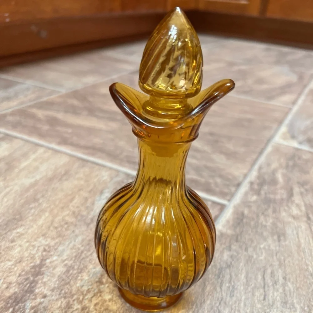 Vintage Avon Amber Bubble Bath Container